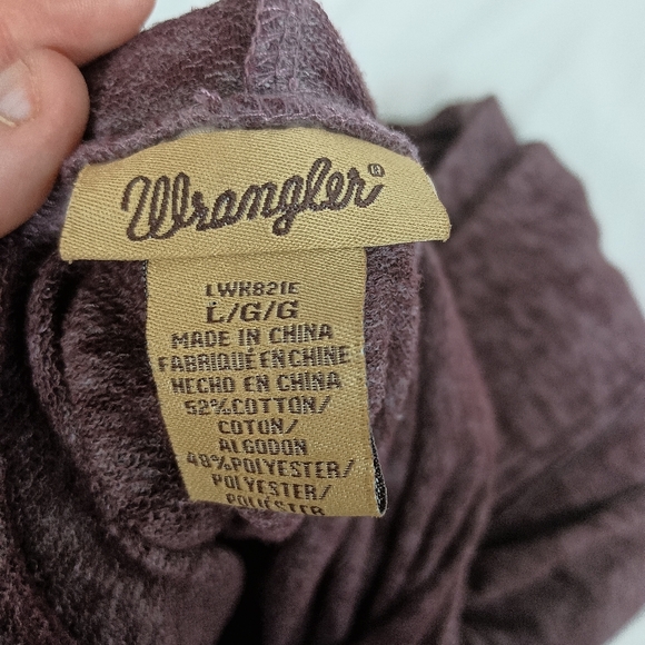 WRANGLER Burgundy Textured Cotton Knit 3 In One Cardigan Sweater Duster (#373) - Picture 2 of 11